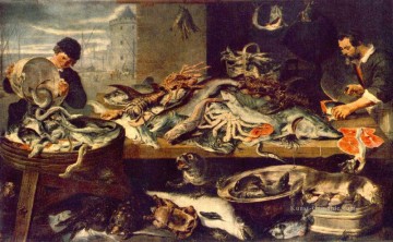 Fischgeschäft Stillleben Frans Snyders Ölgemälde